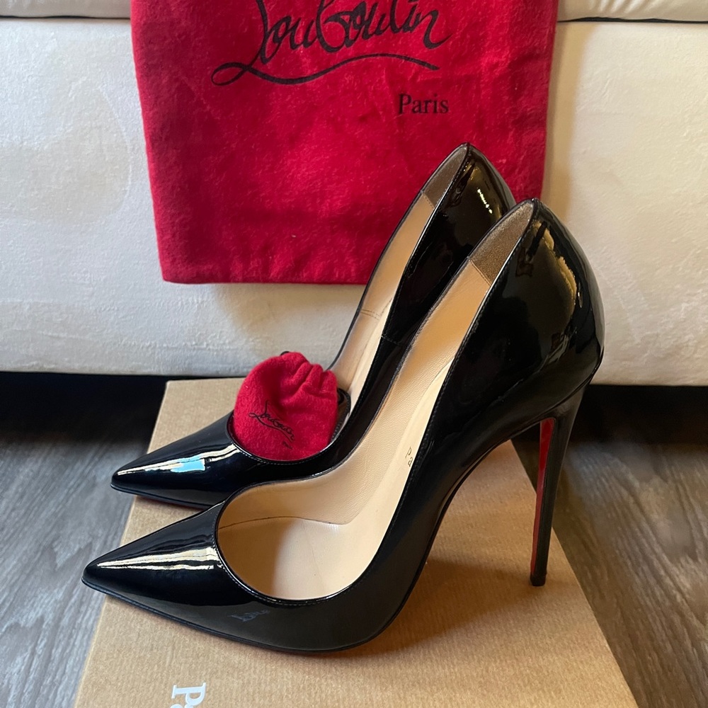 Christian Louboutin “So Kate” Black Patent Pumps